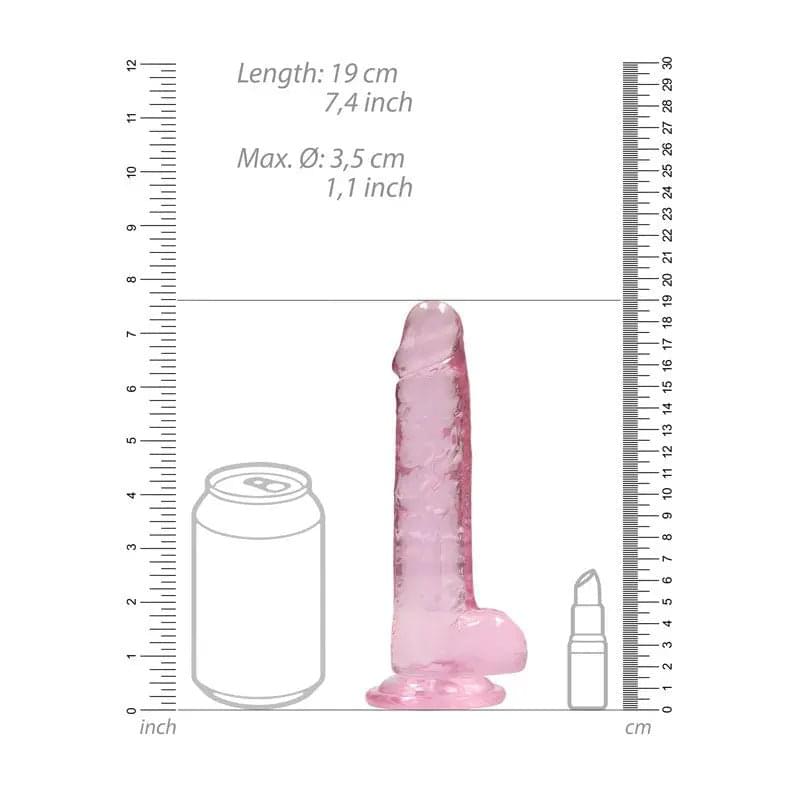 REALROCK 7'' Realistic Dildo With Balls -  17.8 cm Dong Shots Toys Discreet Intimate Essentials.