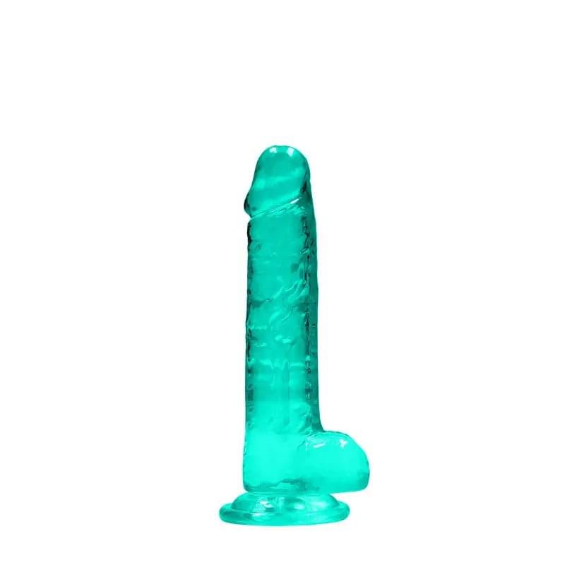 REALROCK 7'' Realistic Dildo With Balls - Turquoise 17.8 cm Dong Shots Toys Discreet Intimate Essentials.