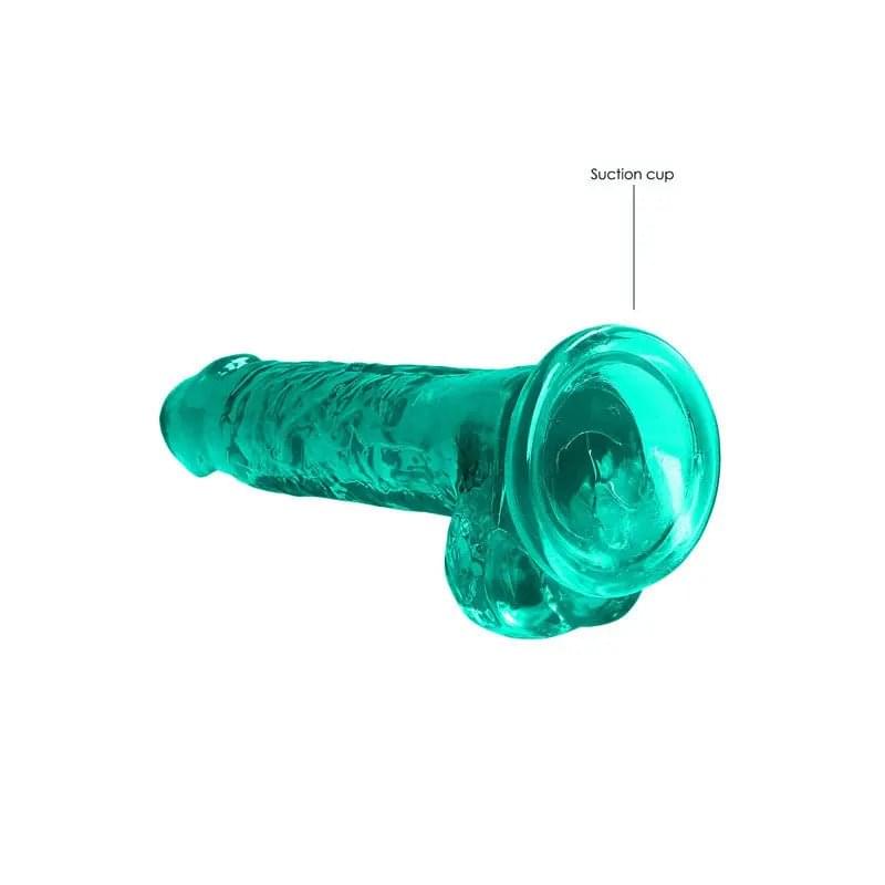 REALROCK 7'' Realistic Dildo With Balls - Turquoise 17.8 cm Dong Shots Toys Discreet Intimate Essentials.