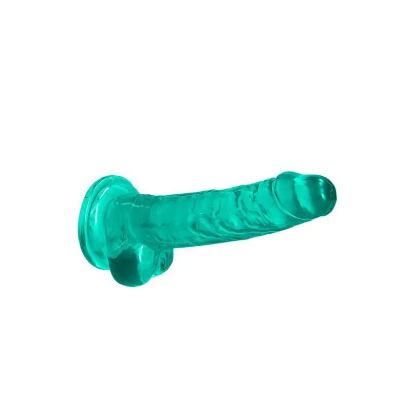 REALROCK 7'' Realistic Dildo With Balls - Turquoise 17.8 cm Dong Shots Toys Discreet Intimate Essentials.