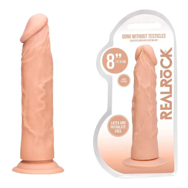 REALROCK 8'' Realistic Dildo -  20.3 cm Dong Shots Toys Discreet Intimate Essentials.
