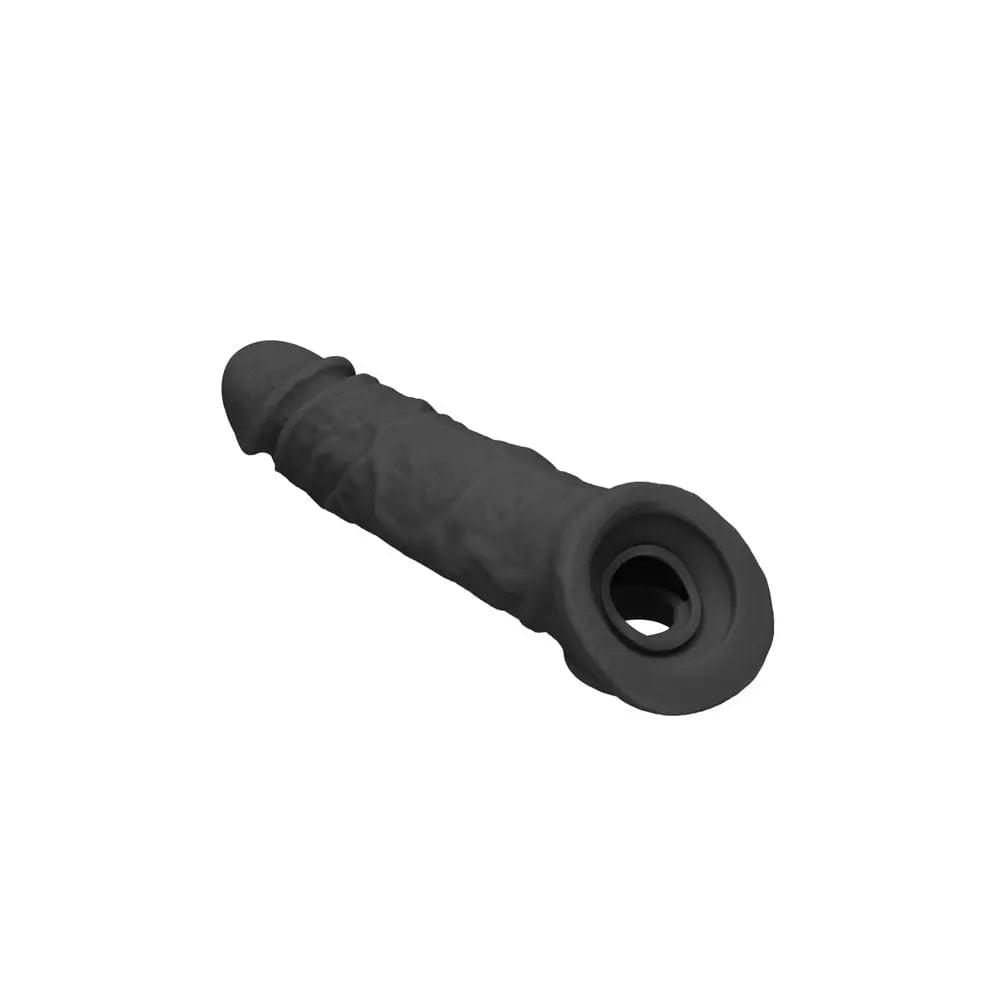 REALROCK 8'' Realistic Penis Extender with Rings -  -  20.3 cm Penis Extension Sleeve Shots Toys Discreet Intimate Essentials.