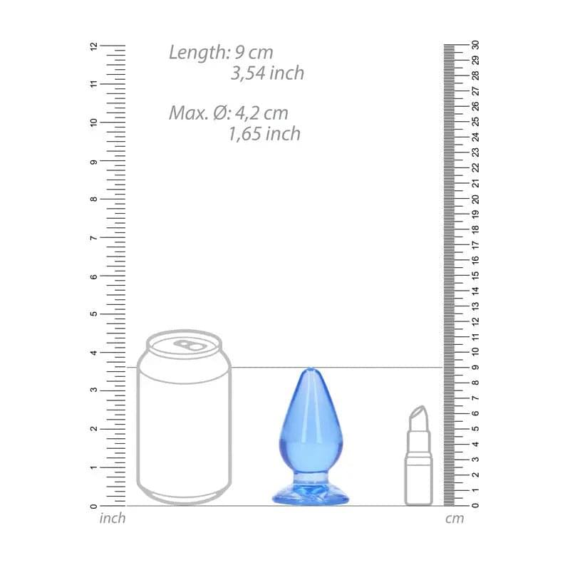 REALROCK 9 cm Anal Plug -  -  9 cm (3.5'') Butt Plug Shots Toys Discreet Intimate Essentials.