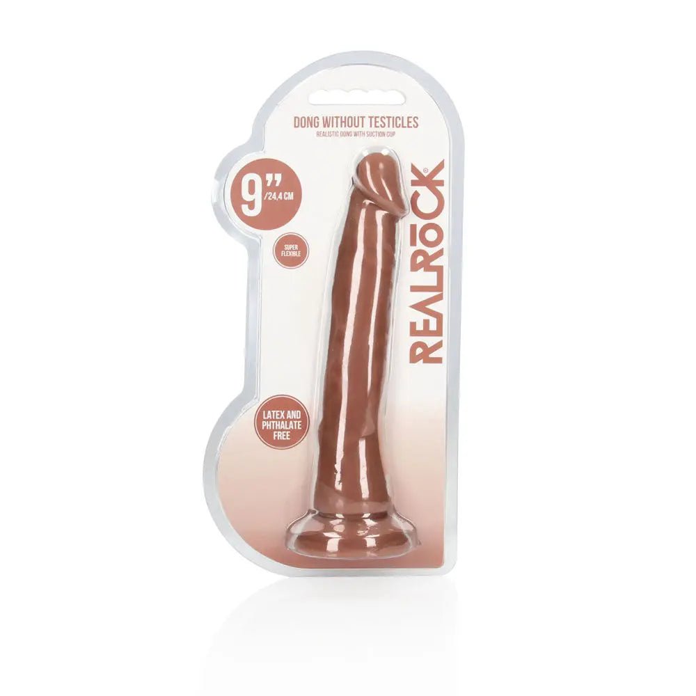 Shop affordable quality REALROCK 9'' Realistic Dildo - Tan - Tan 22.9 cm Dong - Discreet Intimate Essentials - DONGS - Shots Toys