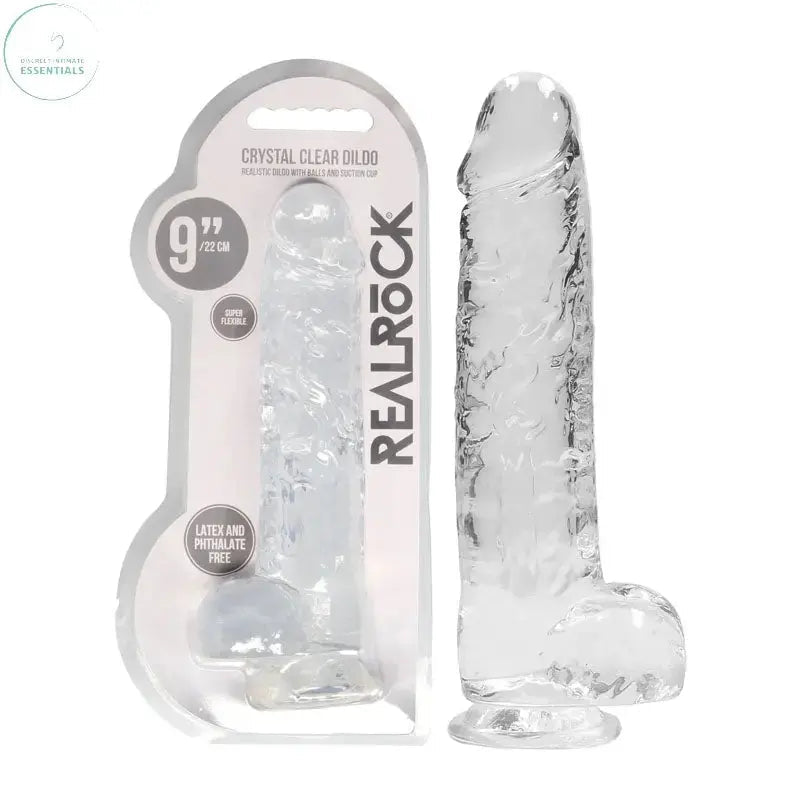Shop affordable quality RealRock 9'' Realistic Dildo With Balls - 22.9 cm Dong - Discreet Intimate Essentials - DONGS - Shots Toys