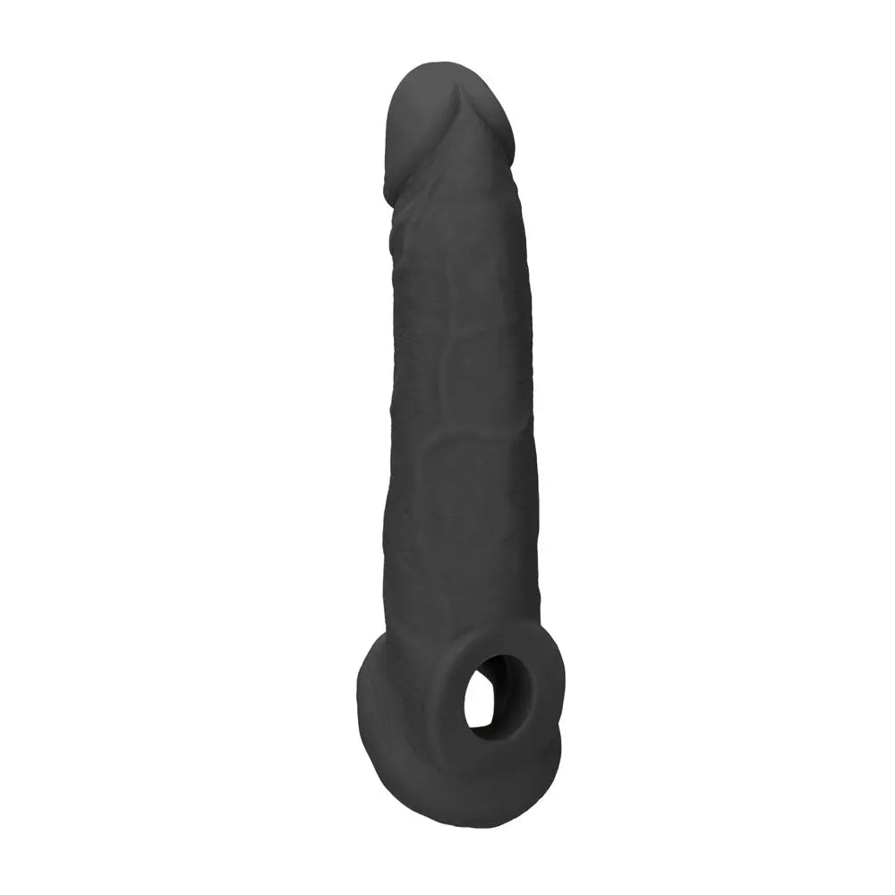 Shop affordable quality REALROCK 9'' Realistic Penis Extender with Rings - 22.9 cm Penis Extension Sleeve - Discreet Intimate Essentials - SLEEVES - Shots Toys