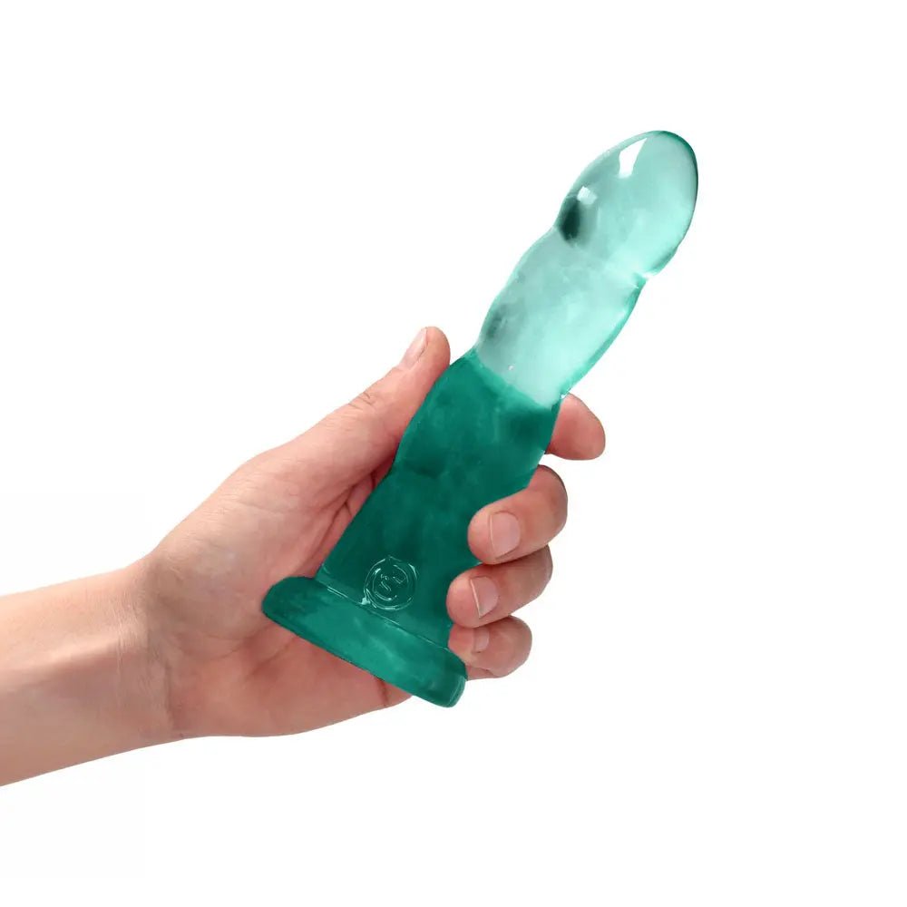Shop affordable quality REALROCK Dildo With Suction - 17 cm - Turquoise - Turquoise 17 cm Dildo - Discreet Intimate Essentials - DONGS - Shots Toys