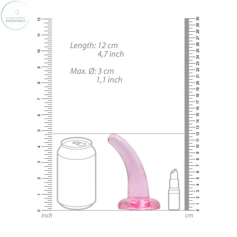 Shop affordable quality REALROCK Non Realistic Dildo With Suction Cup - 11.5 cm - 11.5 cm Curved Pegging Dong - Discreet Intimate Essentials - DONGS - Shots Toys