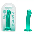 Shop affordable quality REALROCK Non Realistic Dildo With Suction Cup - 17 cm - Turquoise - Turquoise 17 cm Dong - Discreet Intimate Essentials - DONGS - Shots Toys