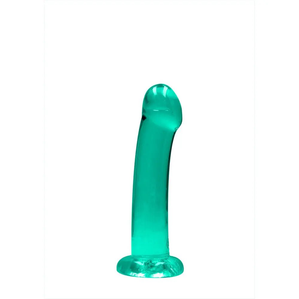 Shop affordable quality REALROCK Non Realistic Dildo With Suction Cup - 17 cm - Turquoise - Turquoise 17 cm Dong - Discreet Intimate Essentials - DONGS - Shots Toys