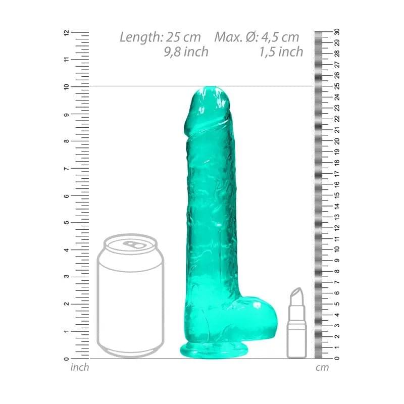 REALROCK Realistic Dildo With Balls 9IN - Shots Toys Discreet Intimate Essentials.