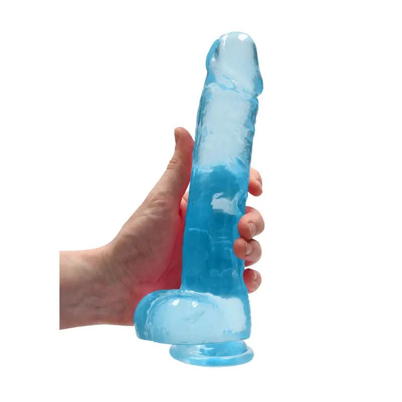 Shop affordable quality REALROCK Realistic Dildo With Balls 9IN - Discreet Intimate Essentials - DONGS - Shots Toys
