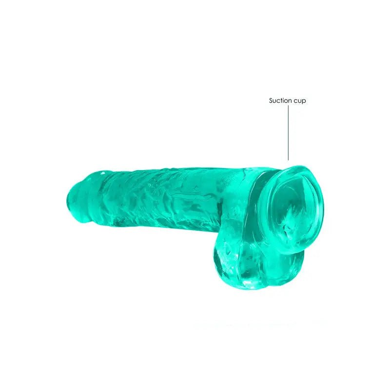 Shop affordable quality REALROCK Realistic Dildo With Balls 9IN - Discreet Intimate Essentials - DONGS - Shots Toys