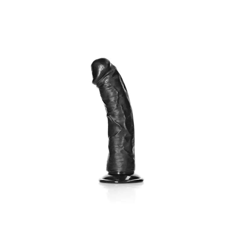REALROCK Realistic Regular Curved Dildo with Suction Cup - 15.5 cm -  15.5 cm (6'') Dong Shots Toys Discreet Intimate Essentials.