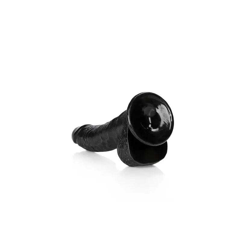 REALROCK Realistic Regular Curved Dong with Balls - 20.5 cm -  20.5 cm (8'') Dong Shots Toys Discreet Intimate Essentials.