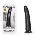 REALROCK Realistic Slim Dildo with Suction Cup - 18cm -  18 cm (7'') Dong Shots Toys Discreet Intimate Essentials.