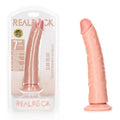 REALROCK Realistic Slim Dildo with Suction Cup - 18cm -  18 cm (7'') Dong Shots Toys Discreet Intimate Essentials.