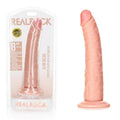 REALROCK Realistic Slim Dildo with Suction Cup - 20.5cm -  20.5 cm (8'') Dong Shots Toys Discreet Intimate Essentials.