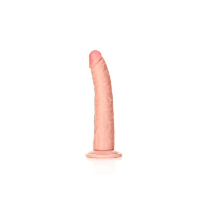 REALROCK Realistic Slim Dildo with Suction Cup - 20.5cm -  20.5 cm (8'') Dong Shots Toys Discreet Intimate Essentials.