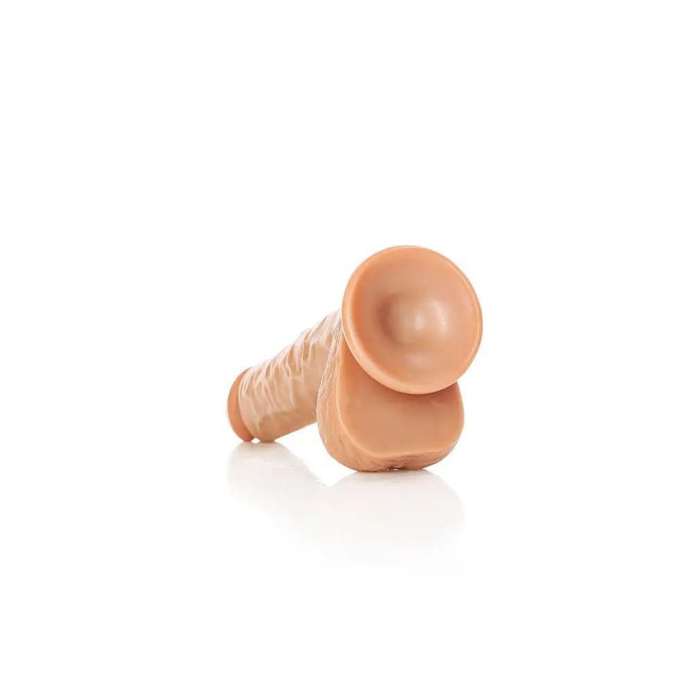 REALROCK Straight Realistic Dildo with Balls - 18 cm - Tan 18 cm (7'') Dong Shots Toys Discreet Intimate Essentials.