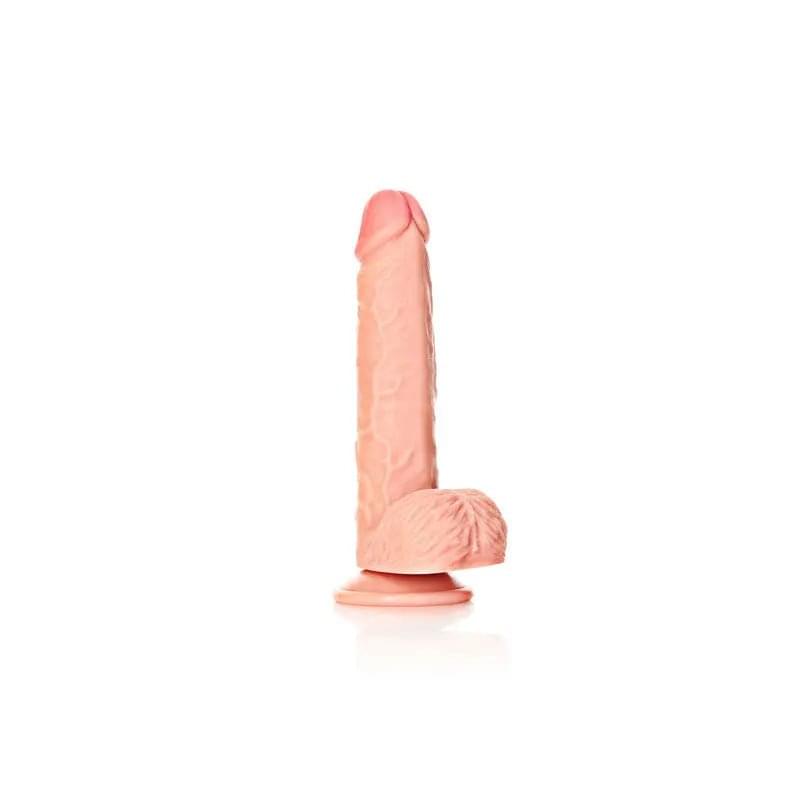 REALROCK Straight Realistic Dildo with Balls - 20.5 cm -  20.5 cm (8'') Dong Shots Toys Discreet Intimate Essentials.
