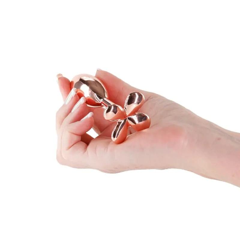 Rear Assets Clover -  -  9.2 cm Metallic Butt Plug NS Novelties Discreet Intimate Essentials.