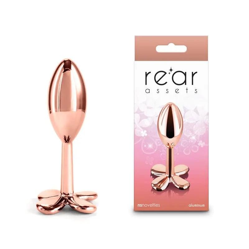 Rear Assets Clover -  -  9.2 cm Metallic Butt Plug NS Novelties Discreet Intimate Essentials.