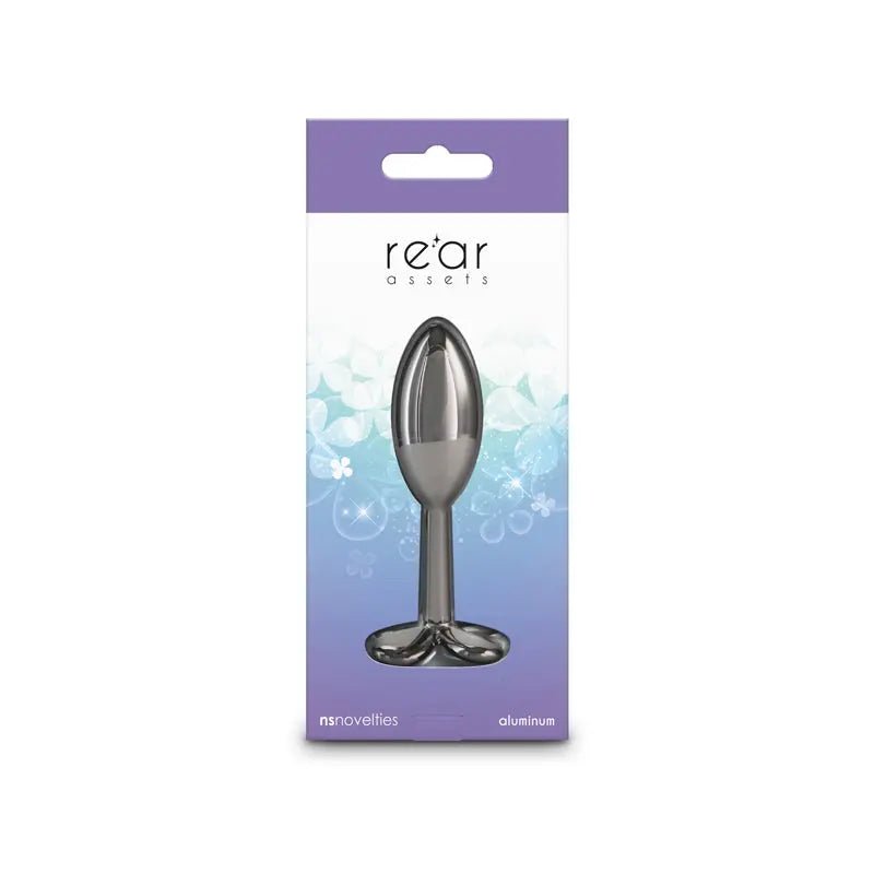 Shop affordable quality Rear Assets Clover - Gunmetal - Gunmetal 9.2 cm Metallic Butt Plug - Discreet Intimate Essentials - ANAL TOYS - NS Novelties