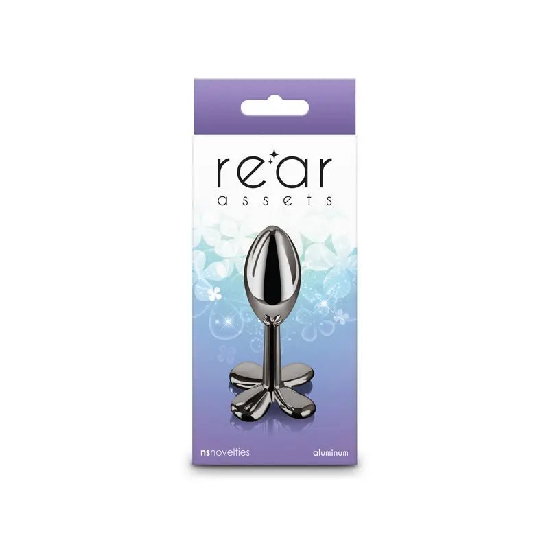 Shop affordable quality Rear Assets Clover - Gunmetal - Gunmetal 9.2 cm Metallic Butt Plug - Discreet Intimate Essentials - ANAL TOYS - NS Novelties