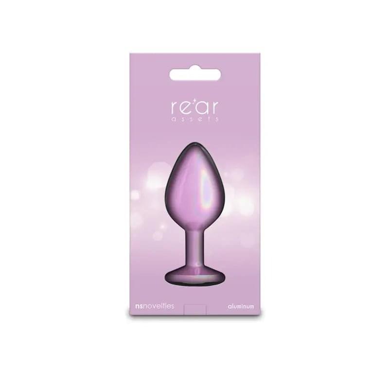 Rear Assets Iridescent - Medium -  - Iridescent  8.2 cm Medium Butt Plug NS Novelties Discreet Intimate Essentials.