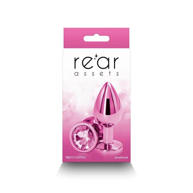 Shop affordable quality Rear Assets - Medium - 8.2 cm Medium Metal Butt Plug with Round Gem Base - Discreet Intimate Essentials - ANAL TOYS - NS Novelties