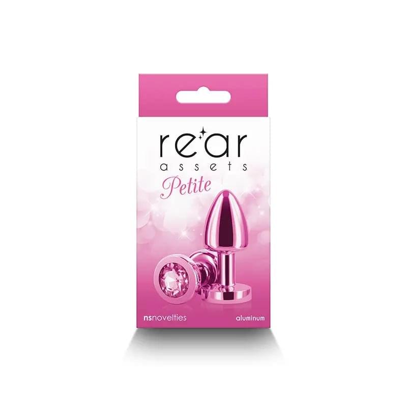 Rear Assets Petite -  -  6 cm Metal Butt Plug with  Round Gem Base NS Novelties Discreet Intimate Essentials.