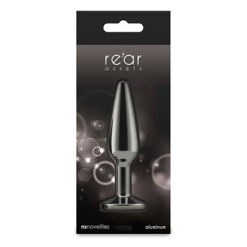 Rear Assets Tapered - Medium - Gunmetal - NS Novelties Discreet Intimate Essentials.