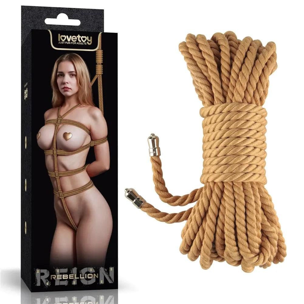 Rebellion Reign Bondage Rope - Natural - Natural Bondage Rope - 10 metre length Lovetoy Discreet Intimate Essentials.