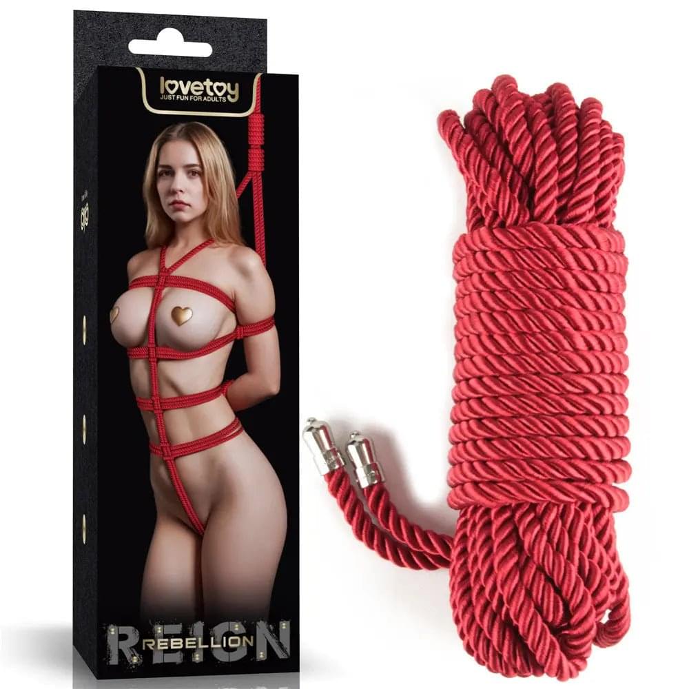 Rebellion Reign Silky Bondage Rope -  -  Bondage Rope - 10 metre length Lovetoy Discreet Intimate Essentials.