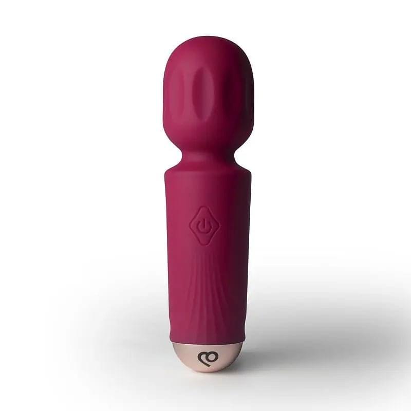 Rechargeable 16 Mode Silicone Mini Wand Azalea Red Rocks Off Discreet Intimate Essentials.