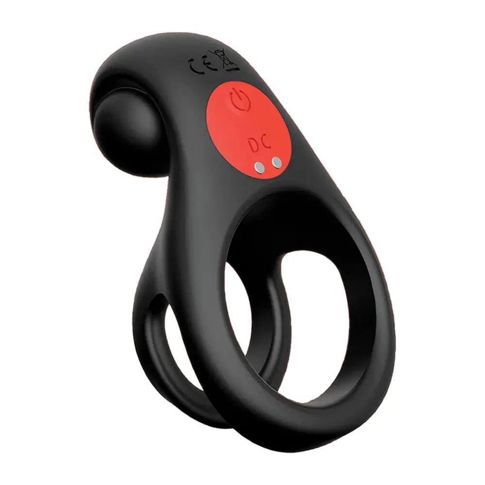 Red Dot Rings - V2 -  USB Rechargeable Vibrating Cock & Ball Ring with Remote Icon Brands Discreet Intimate Essentials.