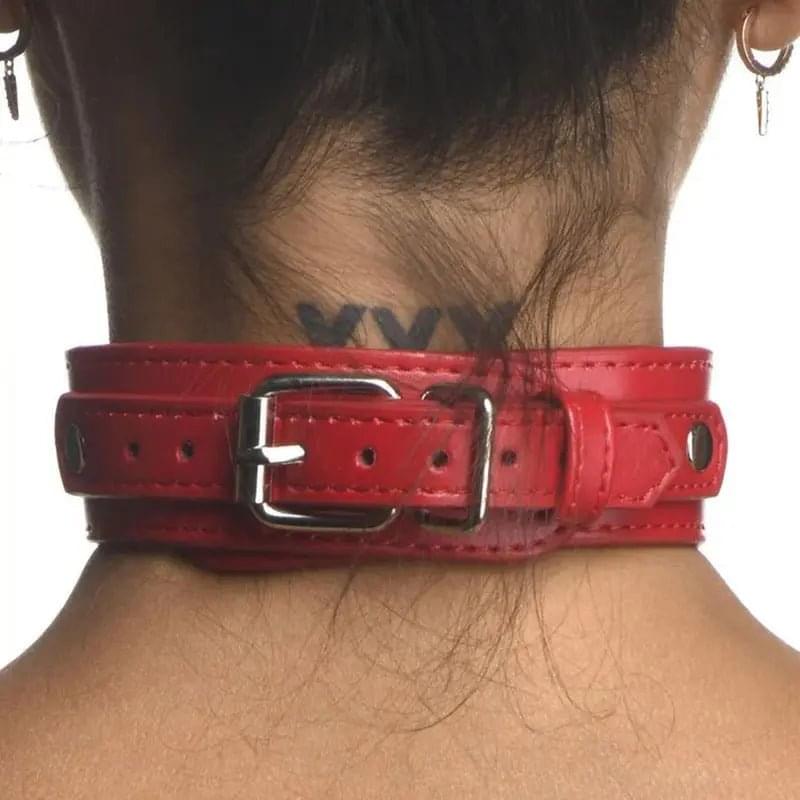 Red Female Chest Harness S/M Strict Discreet Intimate Essentials.