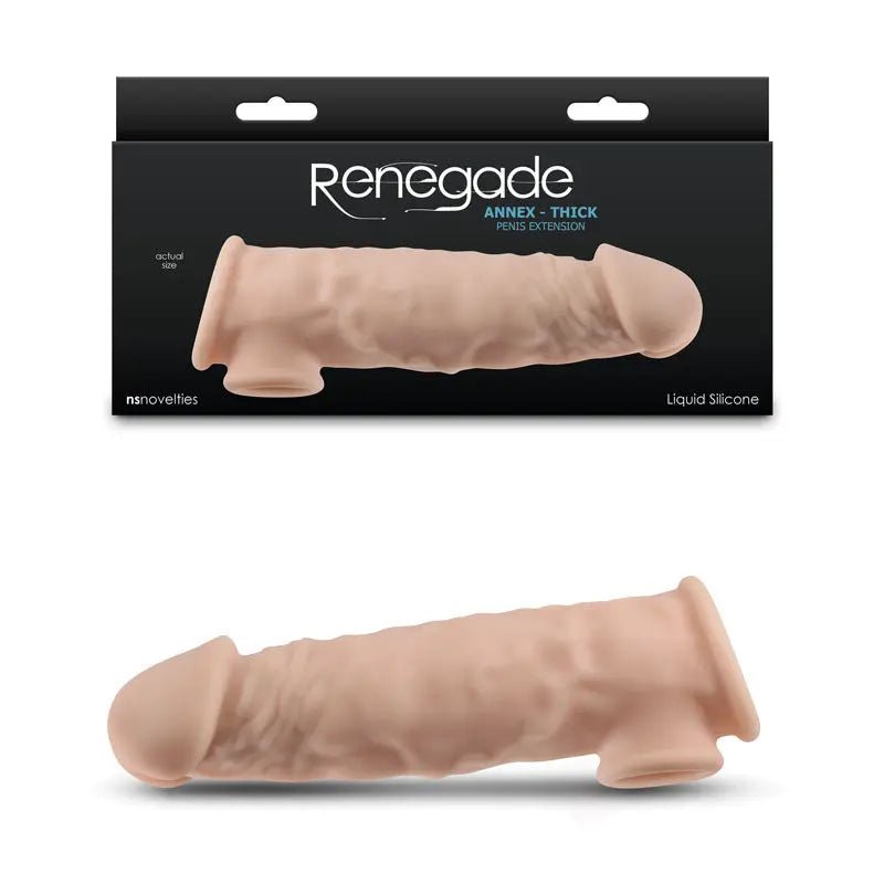 Shop affordable quality Renegade Annex - Thick - 18.6 cm Penis Extender Sleeve - Discreet Intimate Essentials - SLEEVES - NS Novelties