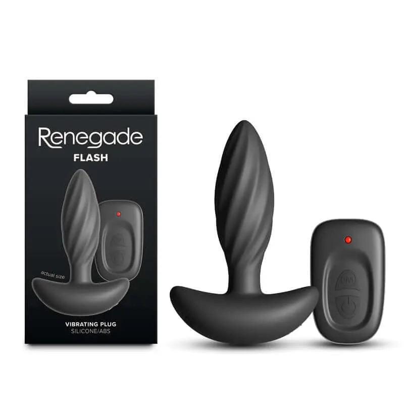 Renegade Flash -  -  10.3 cm USB Rechargeable Vibrating Butt Plug NS Novelties Discreet Intimate Essentials.