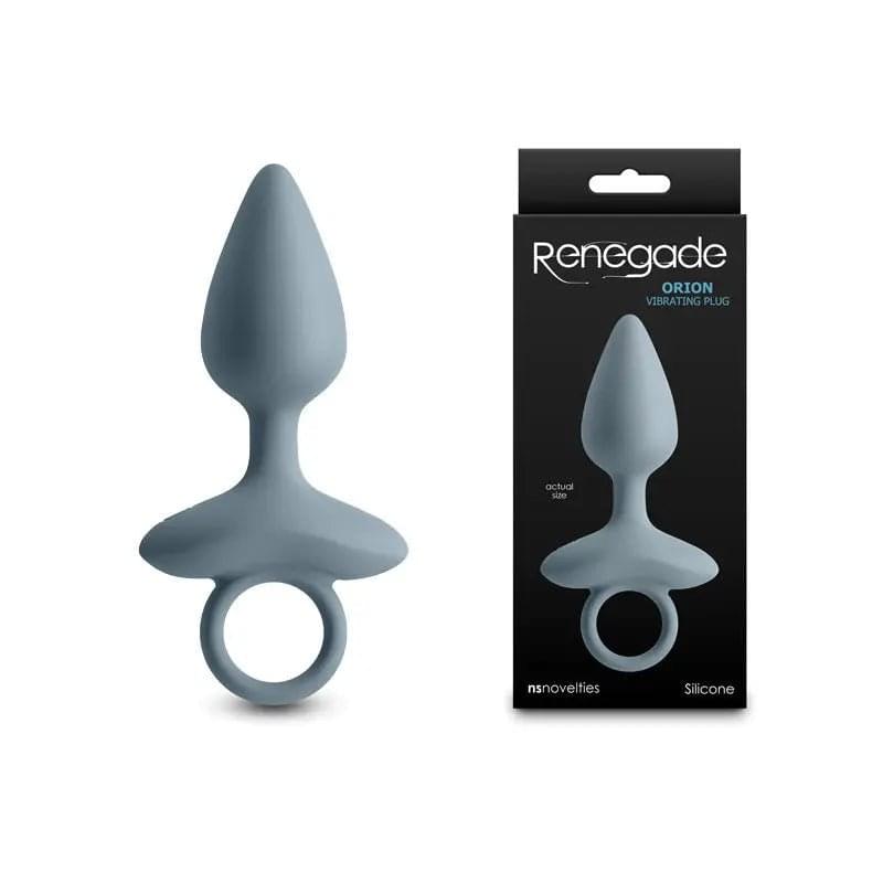 Renegade Orion - Grey - Grey 13 cm USB Rechargeable Vibrating Butt Plug NS Novelties Discreet Intimate Essentials.
