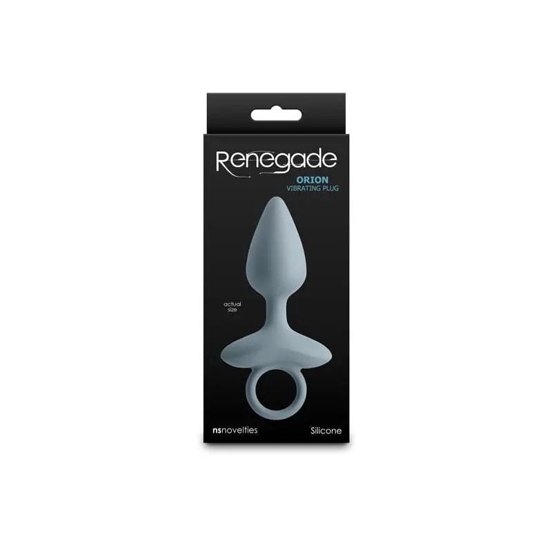 Renegade Orion - Grey - Grey 13 cm USB Rechargeable Vibrating Butt Plug NS Novelties Discreet Intimate Essentials.