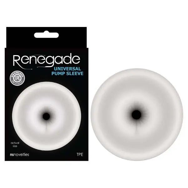 Shop affordable quality Renegade Universal Pump Sleeve - Clear Ass-Shaped Penis Pump Sleeve - Discreet Intimate Essentials - PUMPS - NS Novelties
