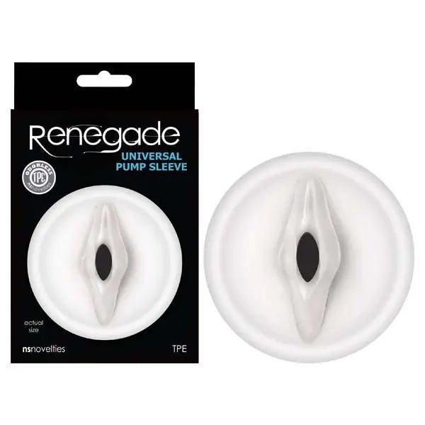 Shop affordable quality Renegade Universal Pump Sleeve - Clear Vagina-Shaped Penis Pump Sleeve - Discreet Intimate Essentials - PUMPS - NS Novelties