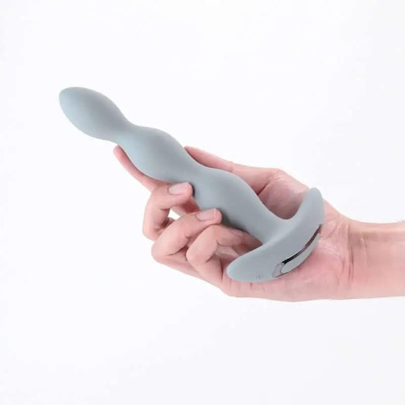 Renegade Vantage - Grey - Grey 20.6 cm USB Rechargeable Vibrating Anal Beads NS Novelties Discreet Intimate Essentials.