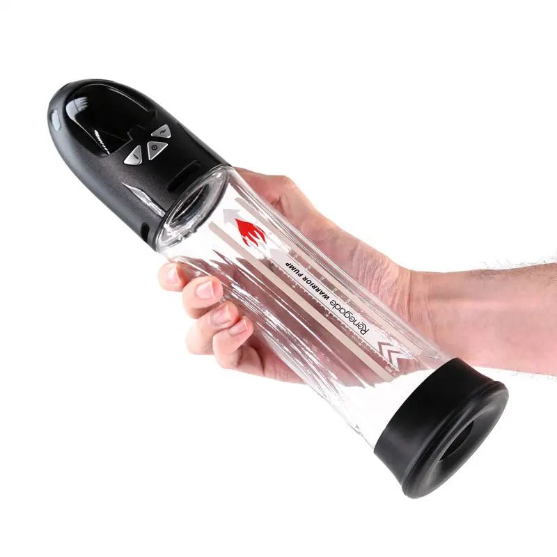 Shop affordable quality Renegade Warrior Pump - /Clear Waterproof Automatic Penis Pump - Discreet Intimate Essentials - PUMPS - NS Novelties