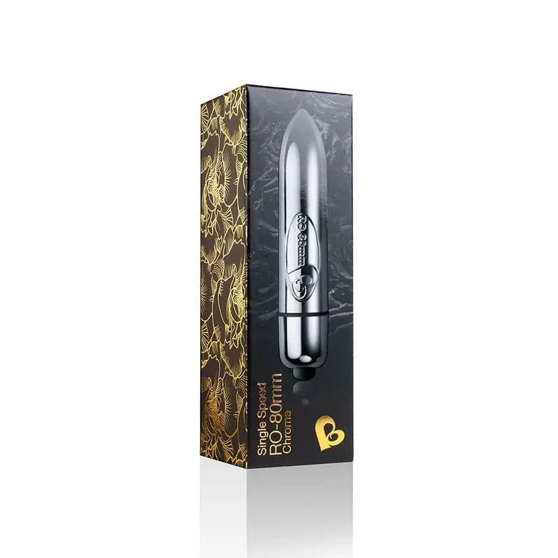 RO-80 Single Speed Bullet Chrome Rocks Off Discreet Intimate Essentials.