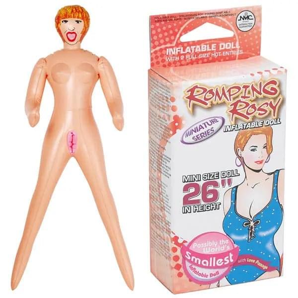 Romping Rosy - Mini Inflatable Love Doll Excellent Power Discreet Intimate Essentials.