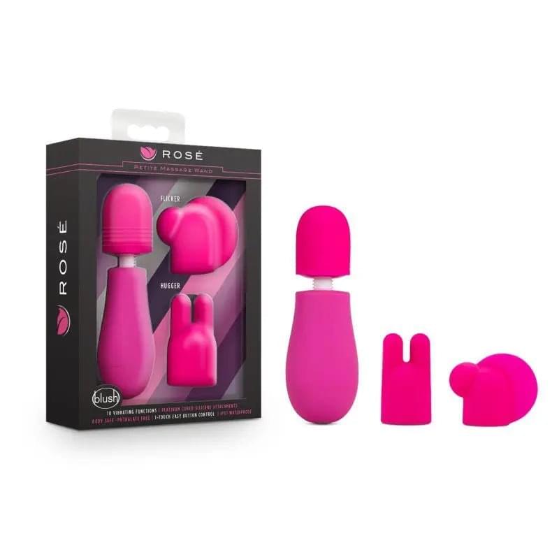 Rose Petite Massage Wand Pink Rose Discreet Intimate Essentials.