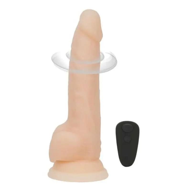 Rotating 8in Vibrating Dildo w Remote Vanilla Addiction Discreet Intimate Essentials.